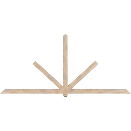 Ekena Millwork Kennewick Smooth Timber Gable Bracket, Douglas Fir, 108"W x 49"H x 3 1/2"D x 3 1/2"F, 11/12 Pitch GBW108X49X0404KEN00SDF